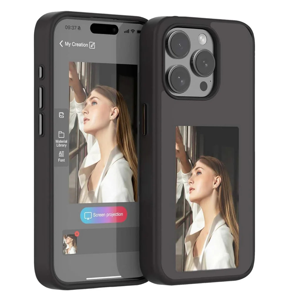 e-ink customizable iPhone case